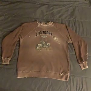 Harley Davidson distressed crew neck. Size XXL